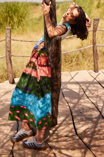 ZiP by Payal & Zinal Multi Color Lycra Round Neck Twirls And Tulips Dress Online at Aza Fashions ZiP by Payal & Zinal_Multi Color Lycra Round Neck Twirls And Tulips Dress _Online_at_Aza_Fashions