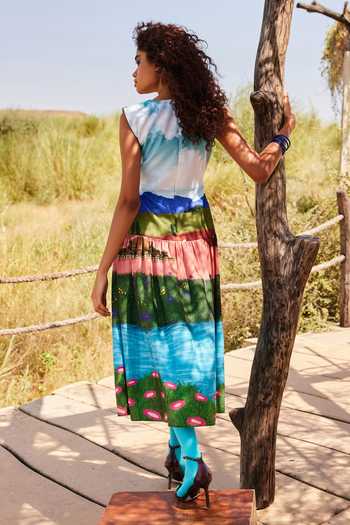 ZiP by Payal & Zinal Fields Of Fancy Print Dress 