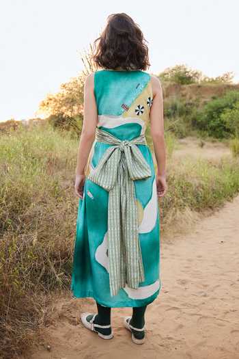 ZiP by Payal & Zinal Mermaids Whisper Print Dress