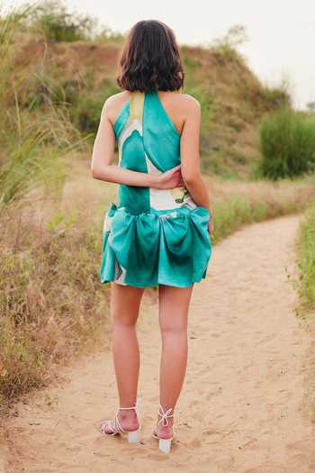 ZiP by Payal & Zinal Seaside Swirls Cotton Linen Dress