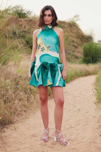 ZiP by Payal & Zinal Seaside Swirls Cotton Linen Dress