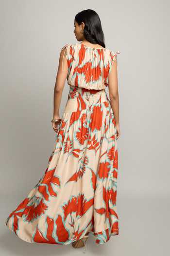 Poppi Floral Print Bemberg Silk Dress 