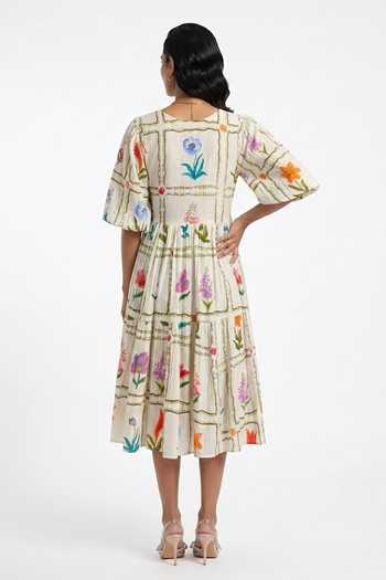 Poppi Tiered Floral Print Dress