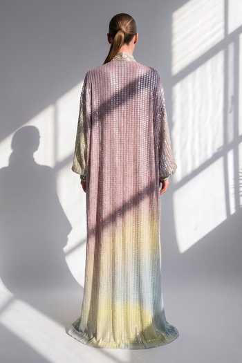 Nikita Mhaisalkar Baroque Embroidered Dress With Jacket 