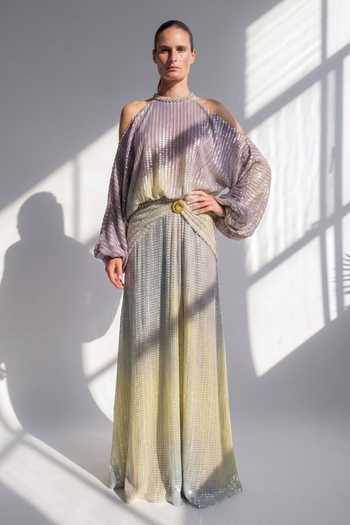 Nikita Mhaisalkar Sheeted Georgette Maxi Dress 