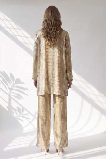 Nikita Mhaisalkar Sequin Embroidered Kurta & Pant Set 