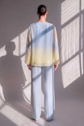 Nikita Mhaisalkar Embroidered Silk Organza Shirt & Pant Set 