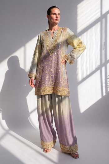 Nikita Mhaisalkar Gota Embroidered Kurta Set 