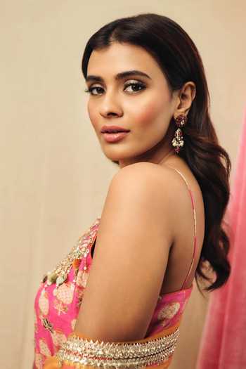 Gopi Vaid_Pink Viscose, Net Scoop Neck, Yes Ravina Strappy Embroidered Kurta Sharara Set _Online_at_Aza_Fashions