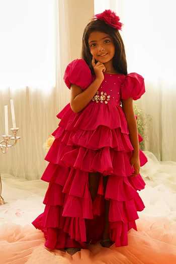 Pinkcow designs pvt ltd Tiered Ruffle Gown