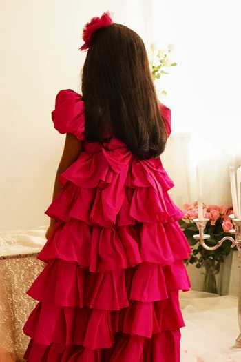 Pinkcow designs pvt ltd Tiered Ruffle Gown