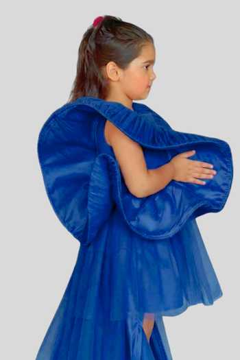 Buy Pinkcow designs pvt ltd Blue Silk, Net, Canvas Ruffles Layered Gown Online at Aza Fashions Buy_Pinkcow designs pvt ltd_Blue Silk, Net, Canvas Ruffles Layered Gown _Online_at_Aza_Fashions