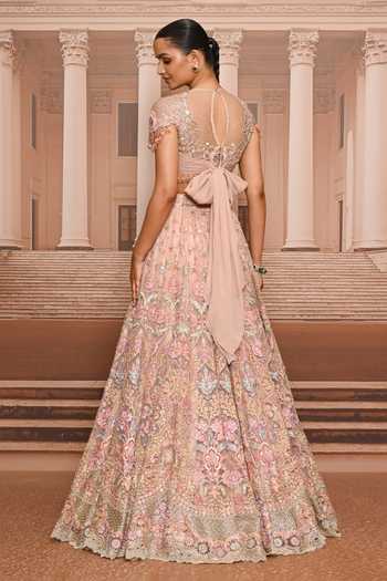 Tarun Tahiliani Hand Embroidered Floral Lehenga Set 