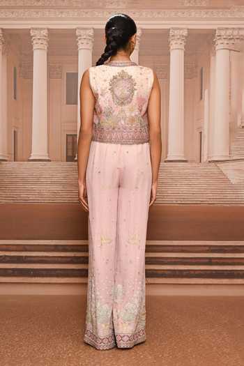 Tarun Tahiliani Pichwai Jumpsuit & Gillet Set 