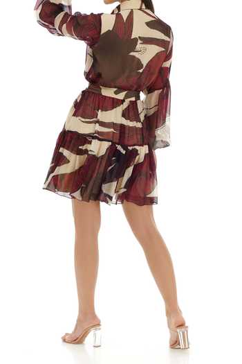 Koai Floral Pattern Tiered Skirt For Kids