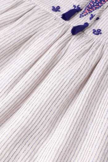 Buy_Byb Premium_Beige Linen Embroidered Dress _Online_at_Aza_Fashions