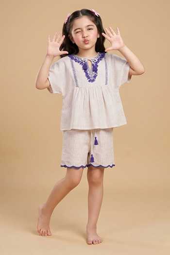 Byb Premium Striped Top & Shorts Set  