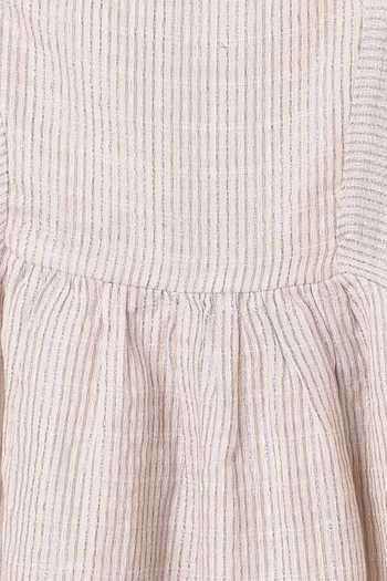 Buy Byb Premium Beige Linen Striped Top And Shorts Set Buy_Byb Premium_Beige Linen Striped Top And Shorts Set