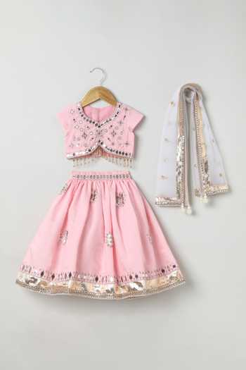 Byb Premium Hand Embroidered Blouse Lehenga Set 