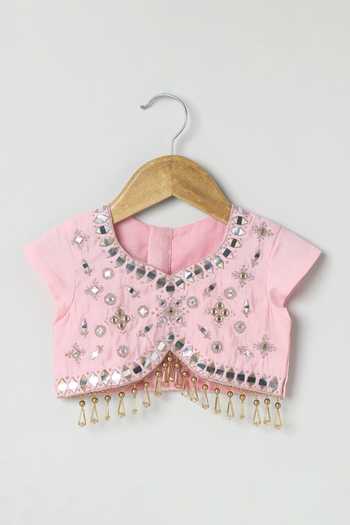 Byb Premium Hand Embroidered Blouse Lehenga Set 
