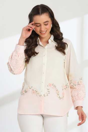 DAREISS Cendre Hand Embroidered Shirt 