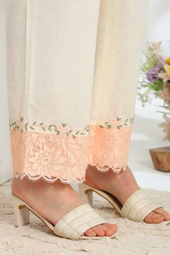DAREISS Beige Silk, Linen Collared Neck Florea Hand Embroidered Shirt And Pant Set at Aza Fashions DAREISS_Beige Silk, Linen Collared Neck Florea Hand Embroidered Shirt And Pant Set _at_Aza_Fashions