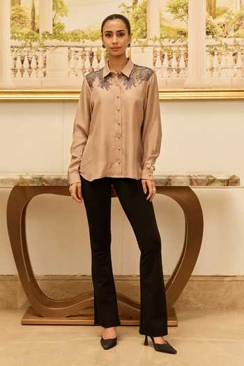 DAREISS Love Yoke Embroidered Shirt 