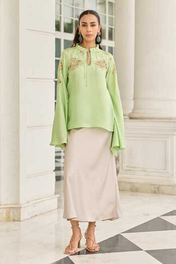 DAREISS Reverie Twill Silk Top 