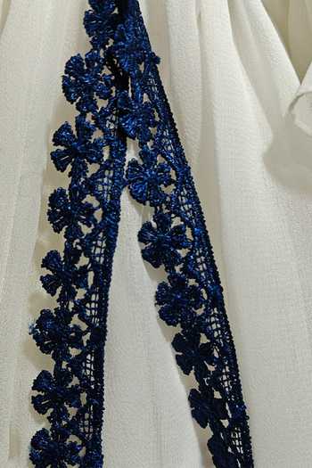 Buy Byb Premium White Georgette Placed Embroidered Dress Buy_Byb Premium_White Georgette Placed Embroidered Dress