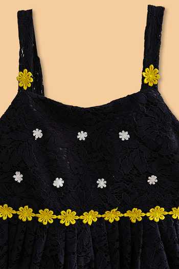 Buy Byb Premium Navy Lace Embroidered Dress Online at Aza Fashions Buy_Byb Premium_Navy Lace Embroidered Dress _Online_at_Aza_Fashions