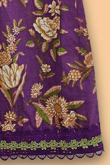 Shop Byb Premium Purple Cotton Floral Print Kurta And Sharara Set Online at Aza Fashions Shop_Byb Premium_Purple Cotton Floral Print Kurta And Sharara Set _Online_at_Aza_Fashions