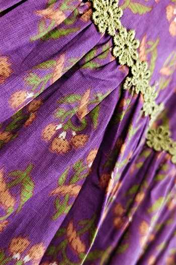Shop Byb Premium Purple Cotton Floral Print Kurta And Sharara Set Shop_Byb Premium_Purple Cotton Floral Print Kurta And Sharara Set