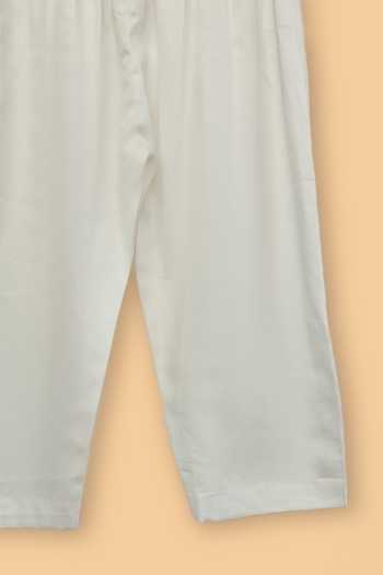 Byb Premium_Peach Cotton Floral Print Bundi Kurta Set _Online_at_Aza_Fashions