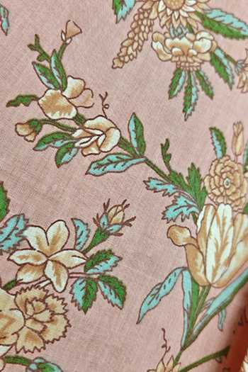 Shop_Byb Premium_Peach Cotton Floral Print Bundi Kurta Set 