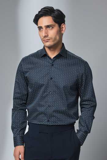 Salil Bhatia Geometric Print Shirt  