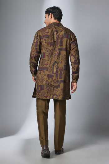 Salil Bhatia Thread Embellished Kurta & Pant Set 