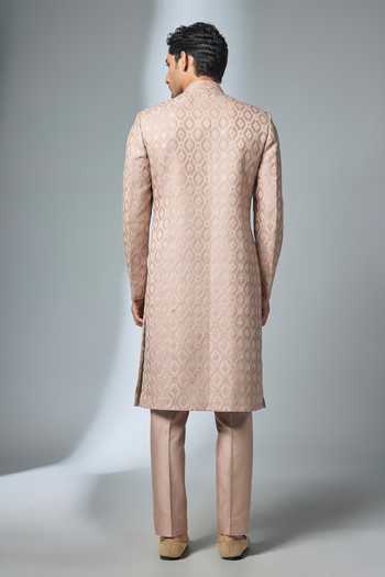 Salil Bhatia Zari Embellished Sherwani & Pant Set 