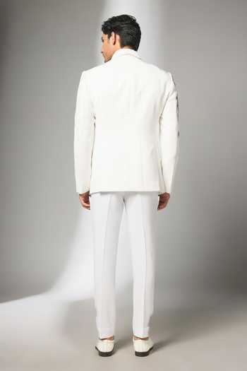 Salil Bhatia Hand Embroidered Tuxedo Set 