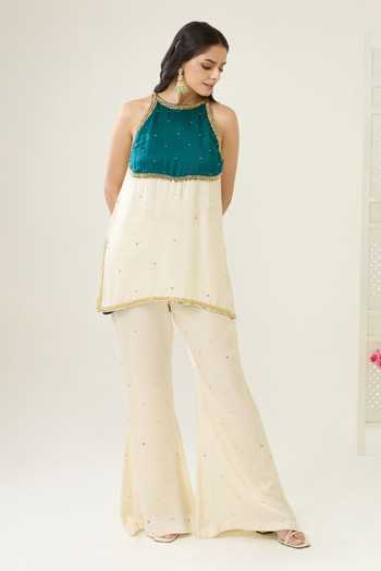 BAHAARA BY DIVYA NARULA Siya Embellished Kurta & Palazzo Set 