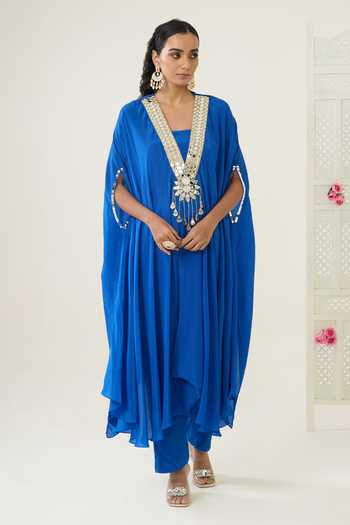 BAHAARA BY DIVYA NARULA Arwa Geometric Work Kurta Set 