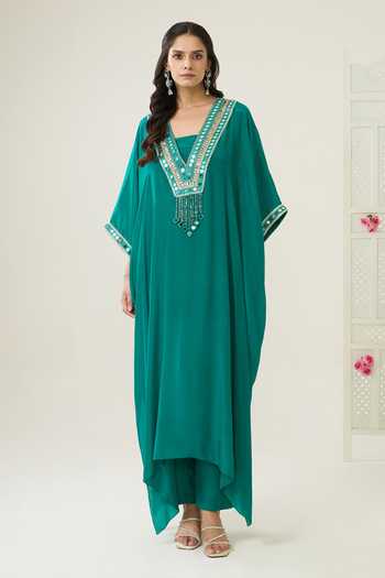 BAHAARA BY DIVYA NARULA Ava Mirror Work Kurta Set 