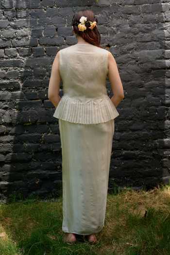 Vedangi Agarwal Sequin Embellished Top & Skirt Set 