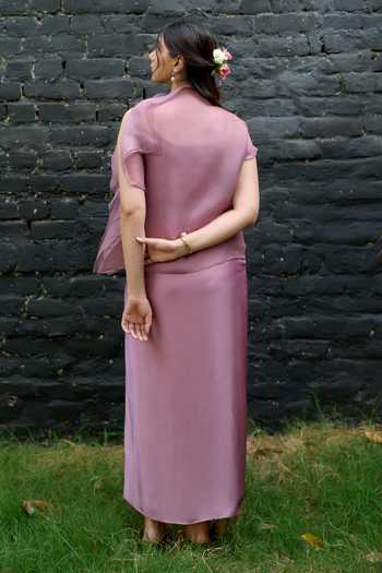 Vedangi Agarwal Embroidered Top & Skirt Set 