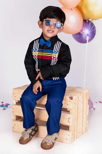 Little Luxe Multicolour Striped Shirt 