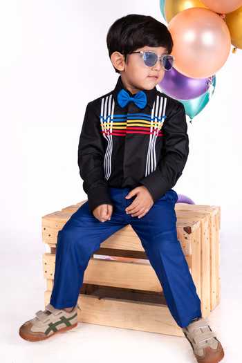 Little Luxe Multicolour Striped Shirt 