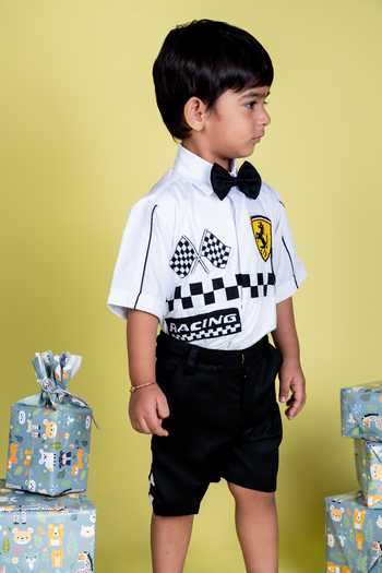 Little Luxe Racing Theme Shirt Set