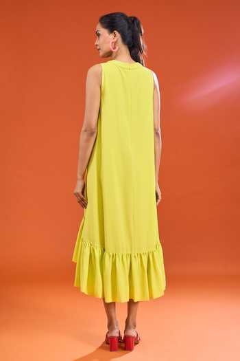 Urvashi Joneja Embroidered Flared Dress