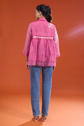 Tahweave Floral Embroidered Top 