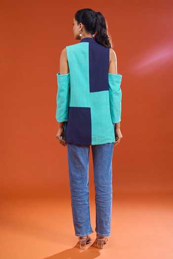 Urvashi Joneja Color Block Jute Jacket