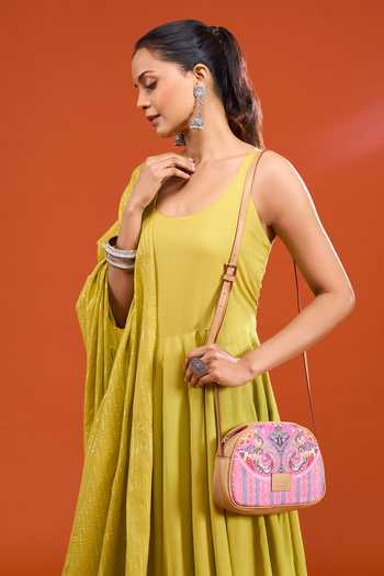 Ritu Kumar Multi Color Printed Sling Bag Online at Aza Fashions Ritu Kumar_Multi Color Printed Sling Bag _Online_at_Aza_Fashions
